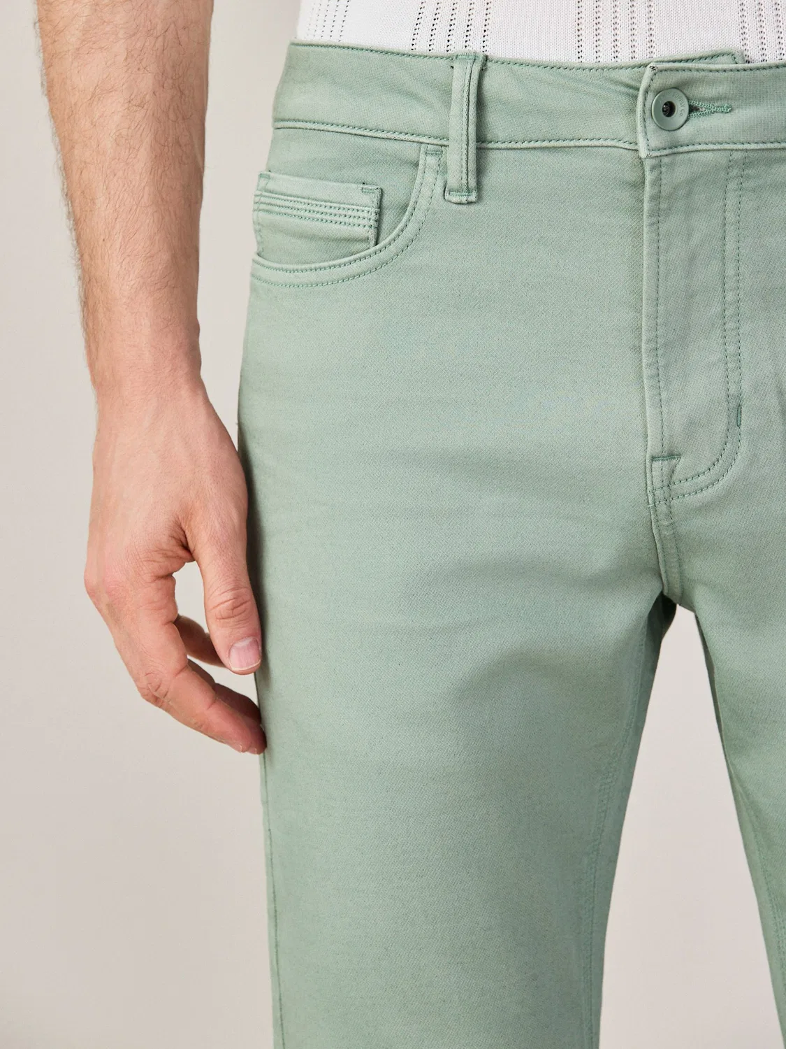 Джинсы slim fit Comfort Stretch Next, мятно-зеленый — фото 4