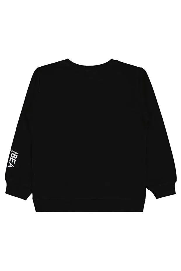 Детские свитшот для девочек с длинным рукавом Civil Girls, Black — фото 2