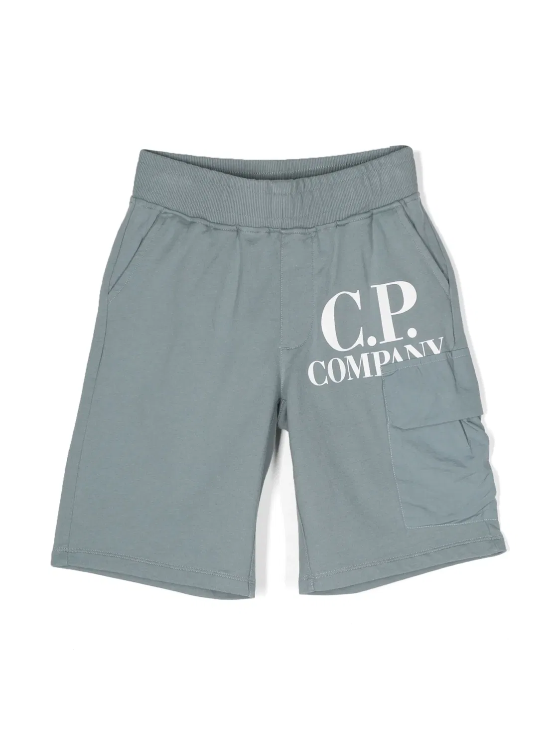 Шорты с логотипом из хлопка C.P. Company, серый
