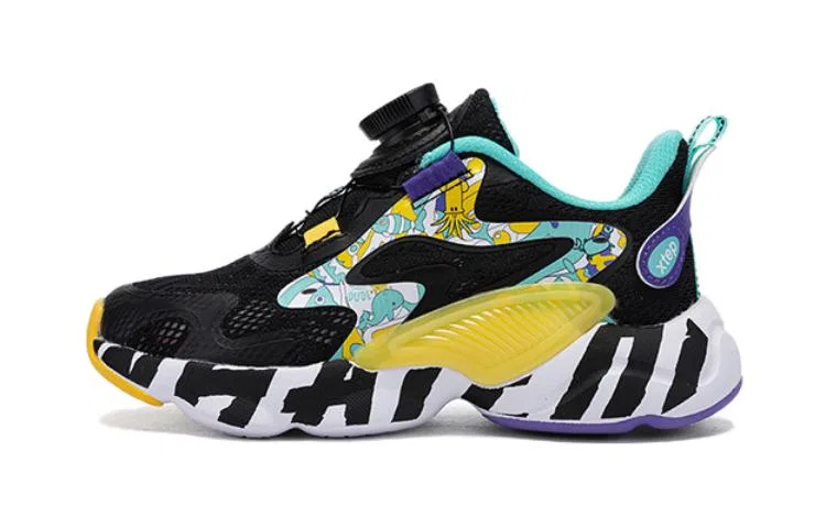 Детские кроссовки для мальчиков с амортизацией XTEP, Black Yellow
