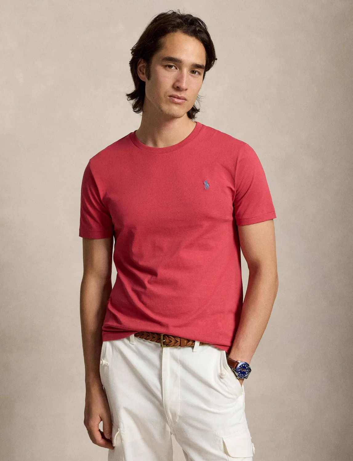Футболка Slim Fit Polo Ralph Lauren, Lampone