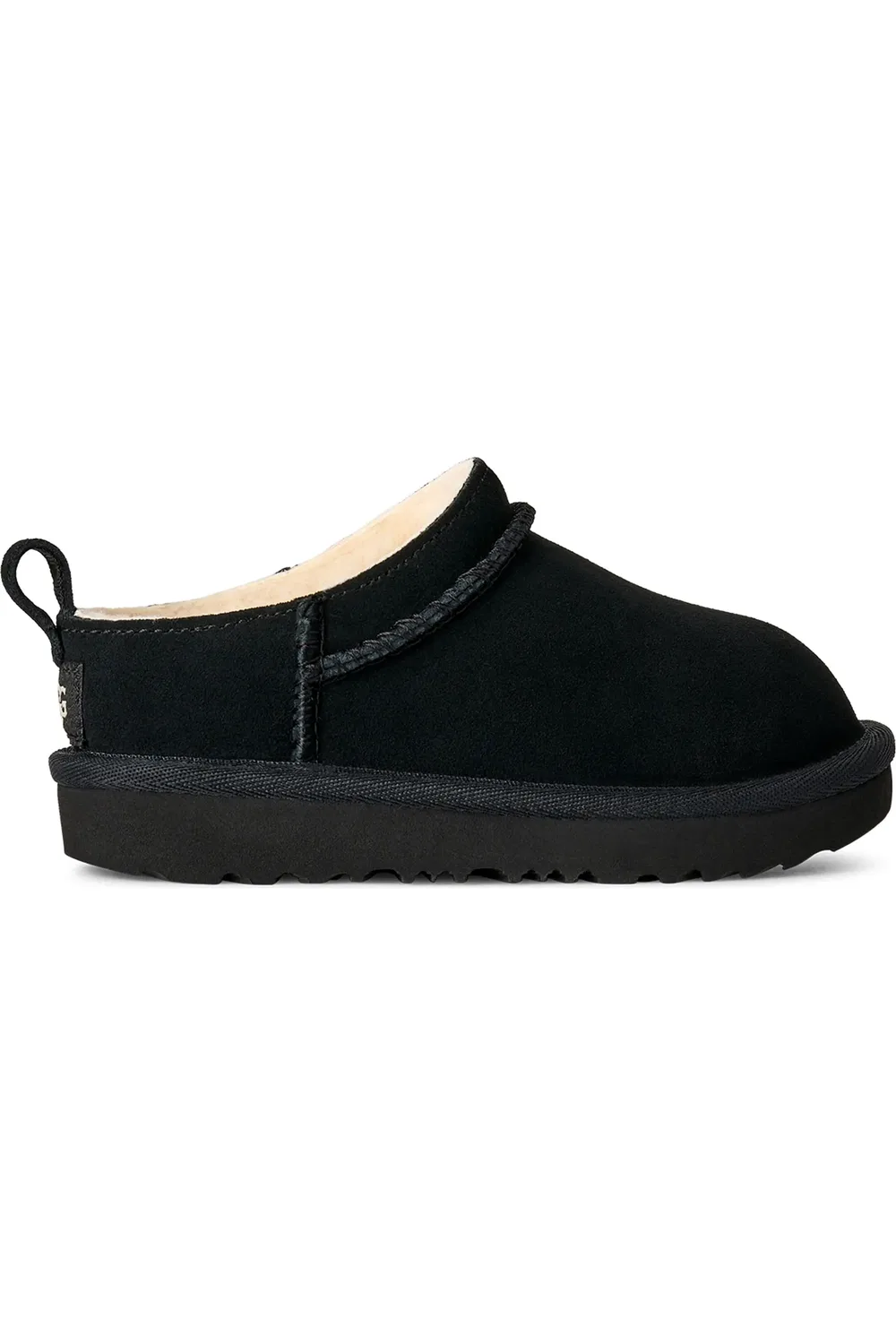 Детские сапоги слипоны на микроподошве Classic Micro UGG, черный — фото 3