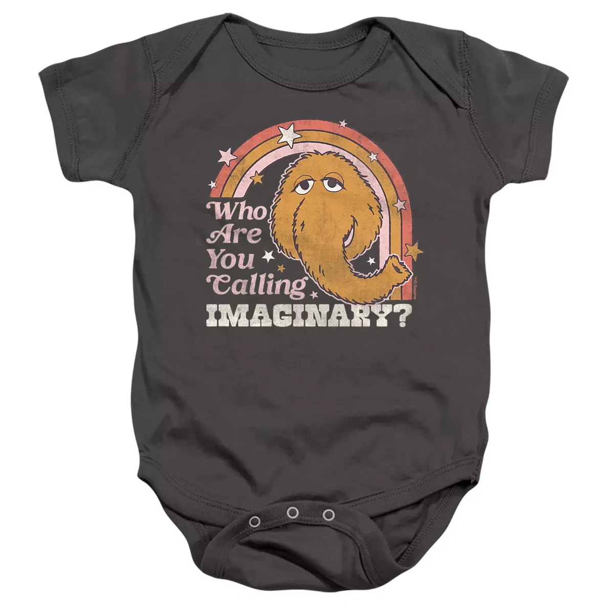 Детское боди с коротким рукавом Sesame Street, Charcoal