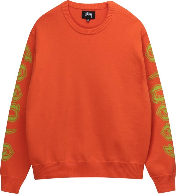 

Свитер Stussy Sleeve Logo Sweater 'Orange', оранжевый