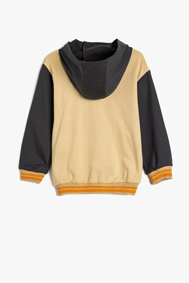 Детская куртка для мальчиков хлопковая Koton Baby, Beige — фото 2
