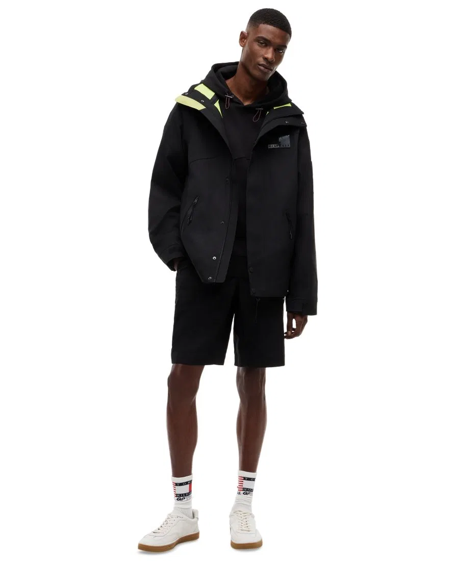Ветровка Tommy Hilfiger Sailing, с воротником-стойкой, Black — фото 2