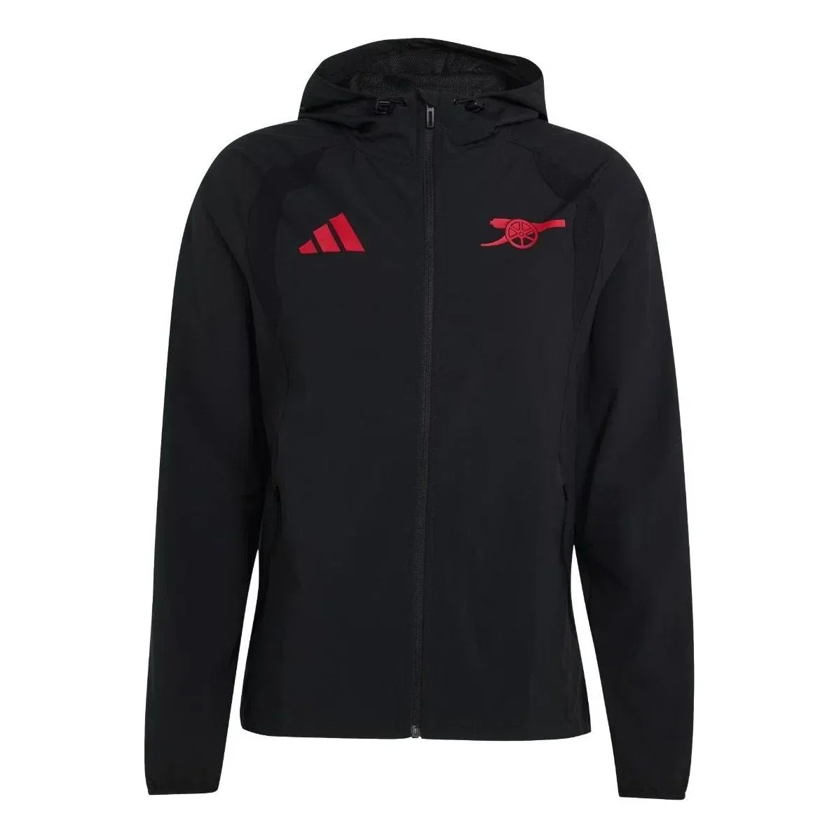 Мужская ветровка-тренч Adidas Arsenal FC Tiro Travel Windbreaker, черный