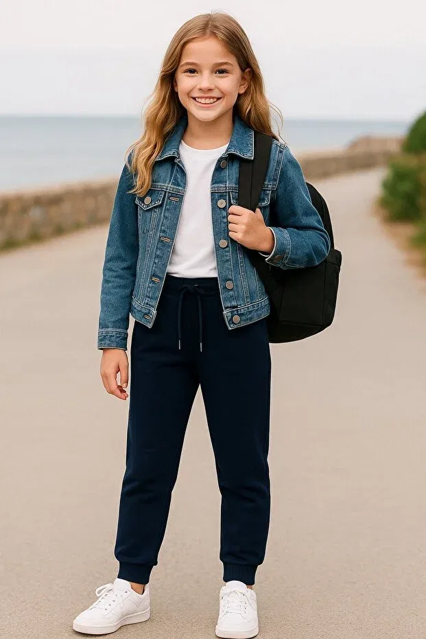 Детские спортивные штаны с начесом Cloise, Navy Blue — фото 2