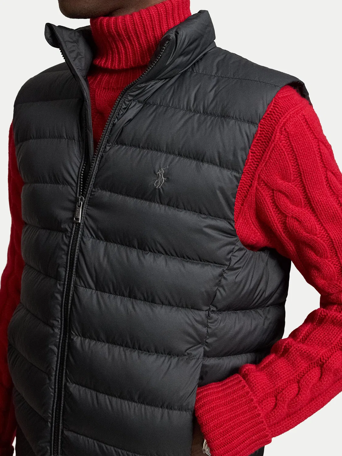 Мужской жилет стандартного кроя Polo Ralph Lauren, черный — фото 4