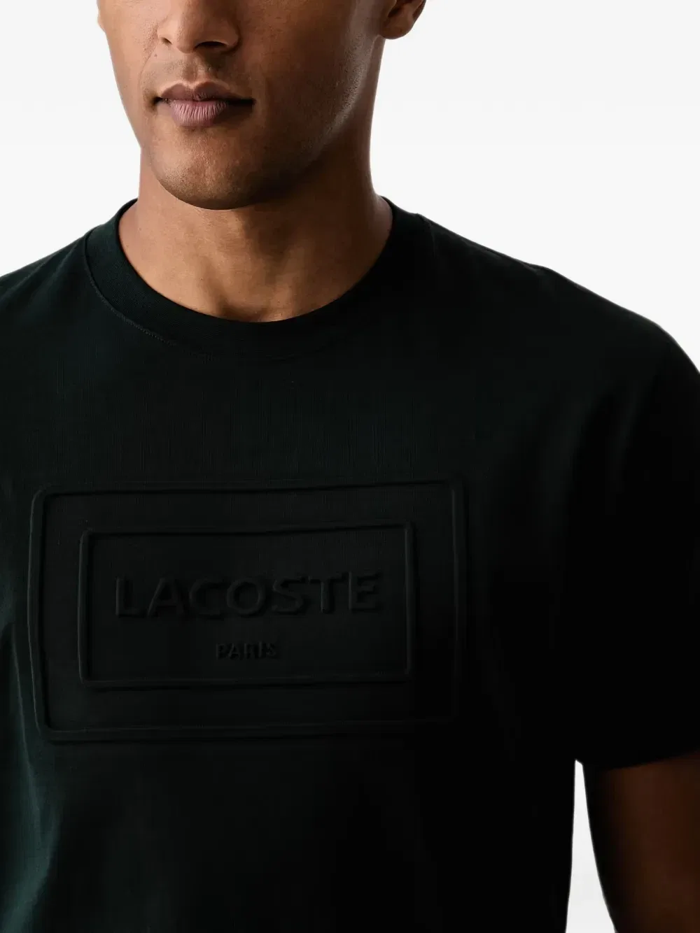 Футболка с тисненым логотипом Lacoste, зеленый — фото 4