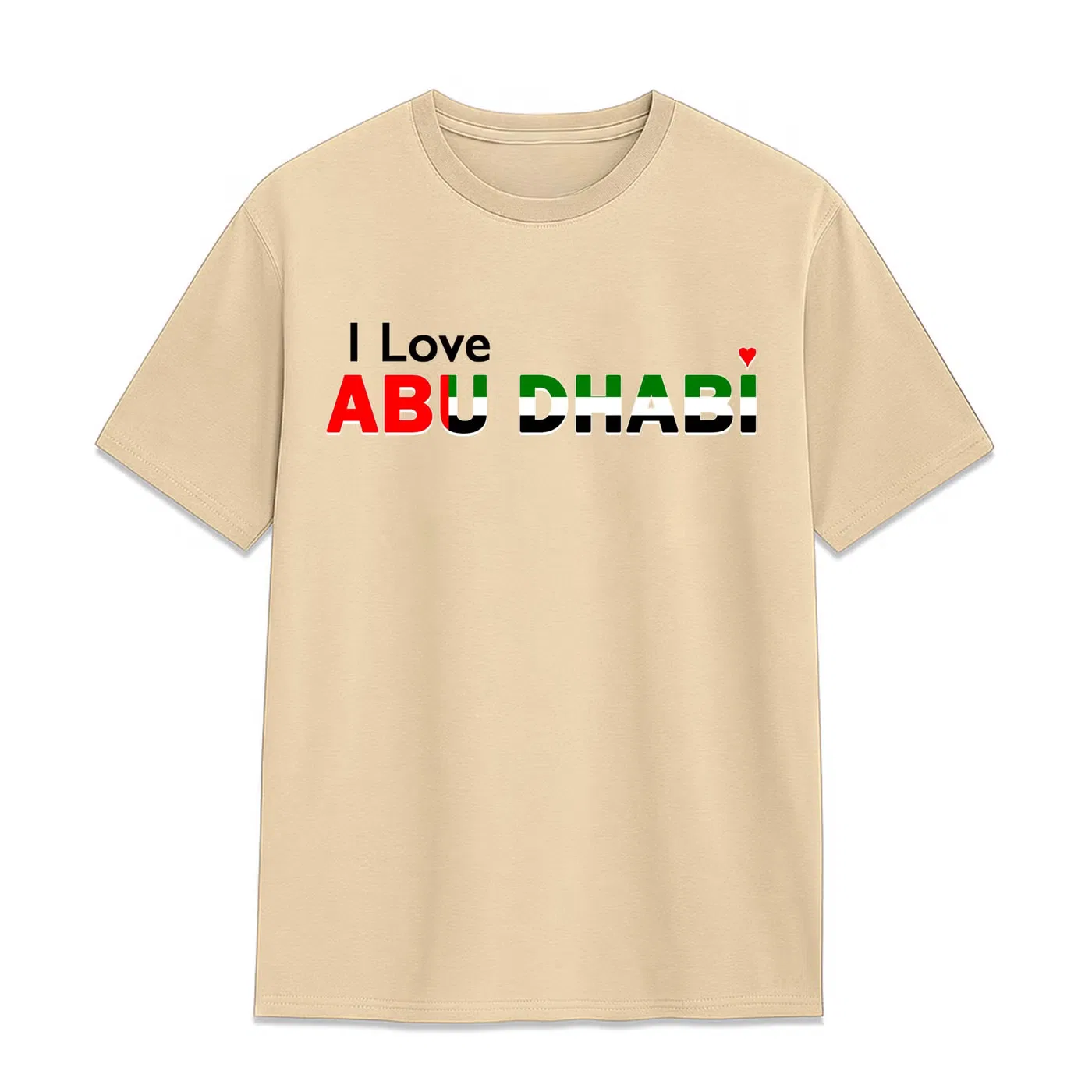Футболка с принтом I Love Abu Dhabi Yoo Street, бежевый