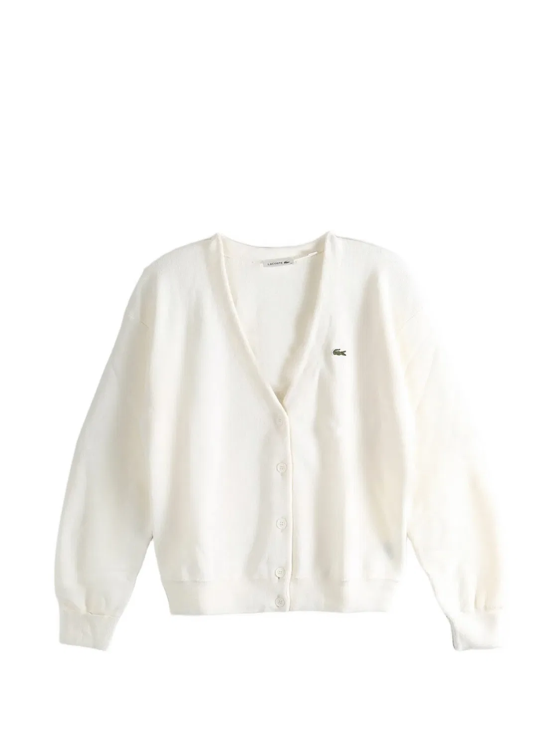 Кардиган с V-образным вырезом Lacoste, нейтральные цвета