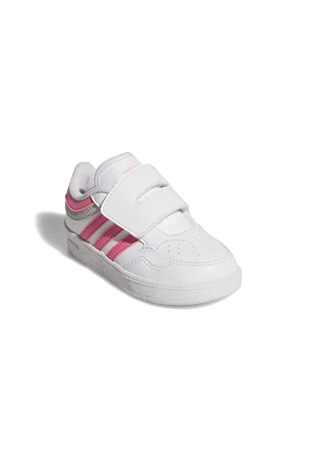 Детские кроссовки для девочек с липучками Hoops children's daily shoes Adidas, K0da-4 — фото 3