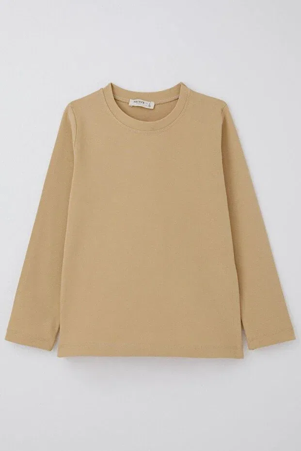 Детская футболка для мальчиков с длинным рукавом Breeze, Nude Color — фото 3