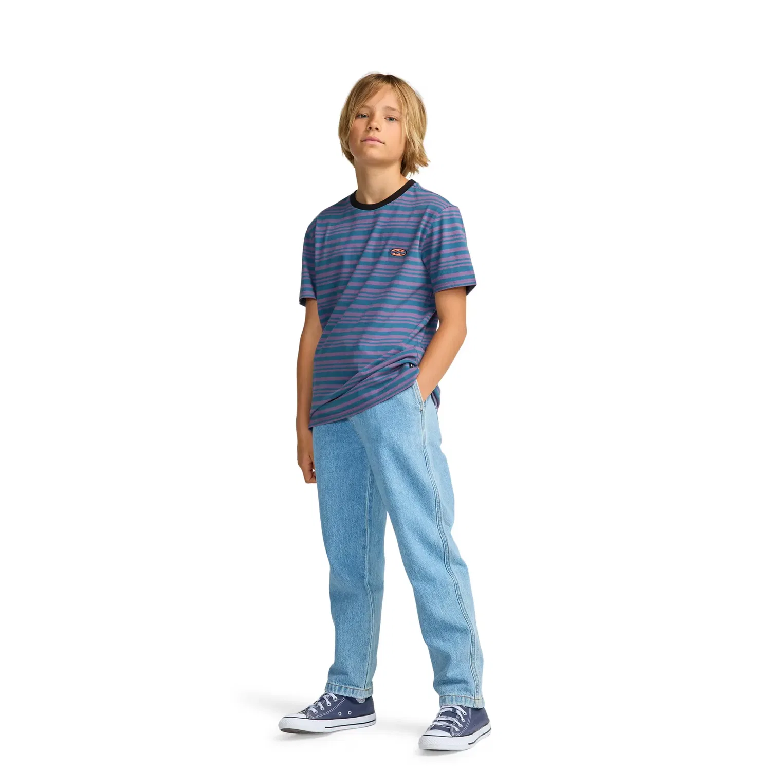 Детские джинсы с эластичным поясом на шнурке Larry Denim Billabong, Azul — фото 3