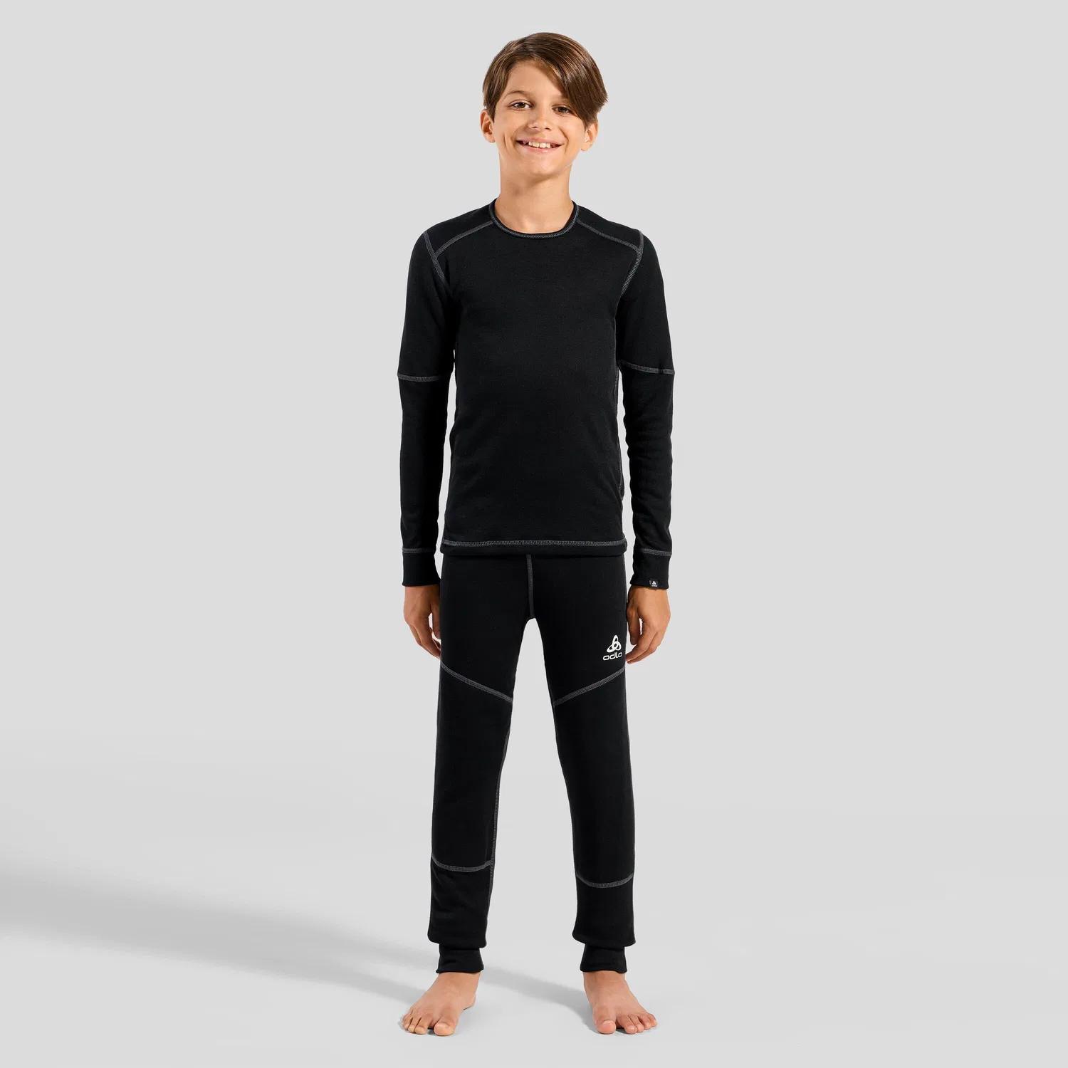 Детское термобелье Active X-Warm Odlo, Черный — фото 4