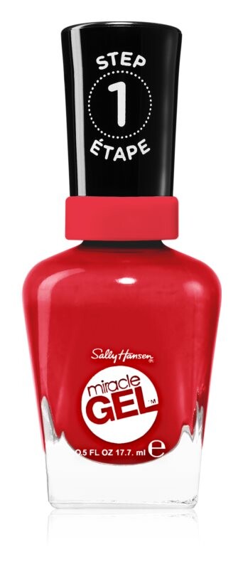 

Покрытие ногтей гель-лаком без использования УФ/LED лампы Sally Hansen Miracle Gel™, оттенок 444 Off With Her Red! 14,7 мл