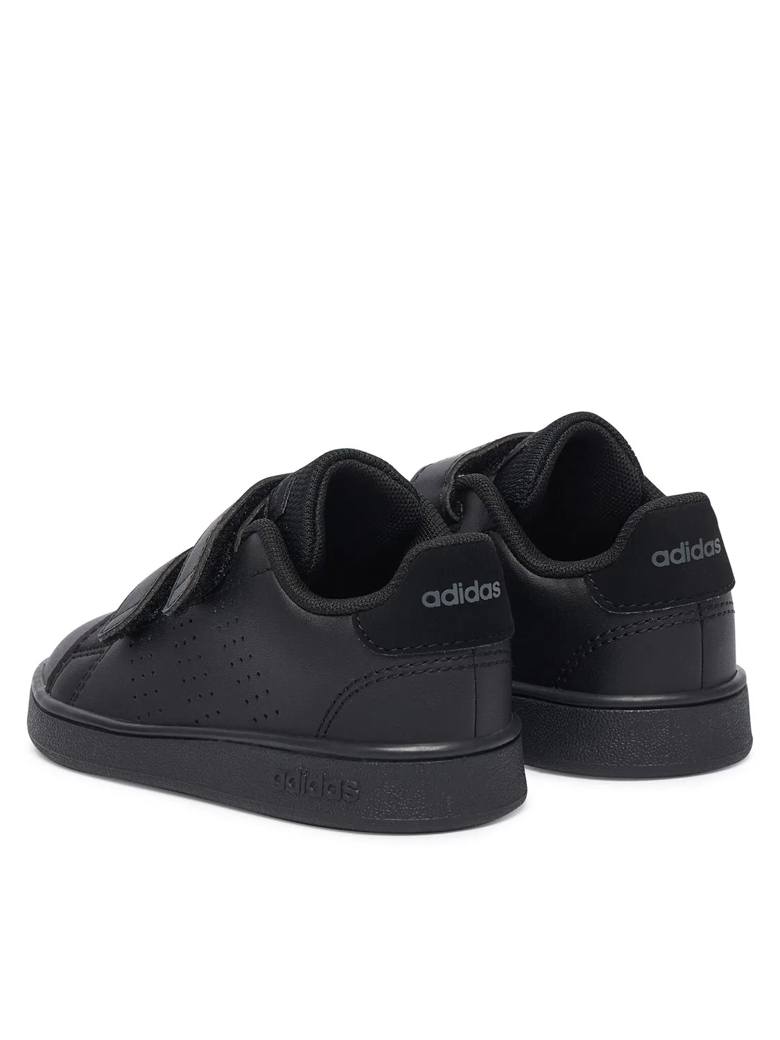 Кроссовки для мальчика Advantage Lifestyle Court Two Hook-And-Loop Shoes Adidas, черный — фото 3