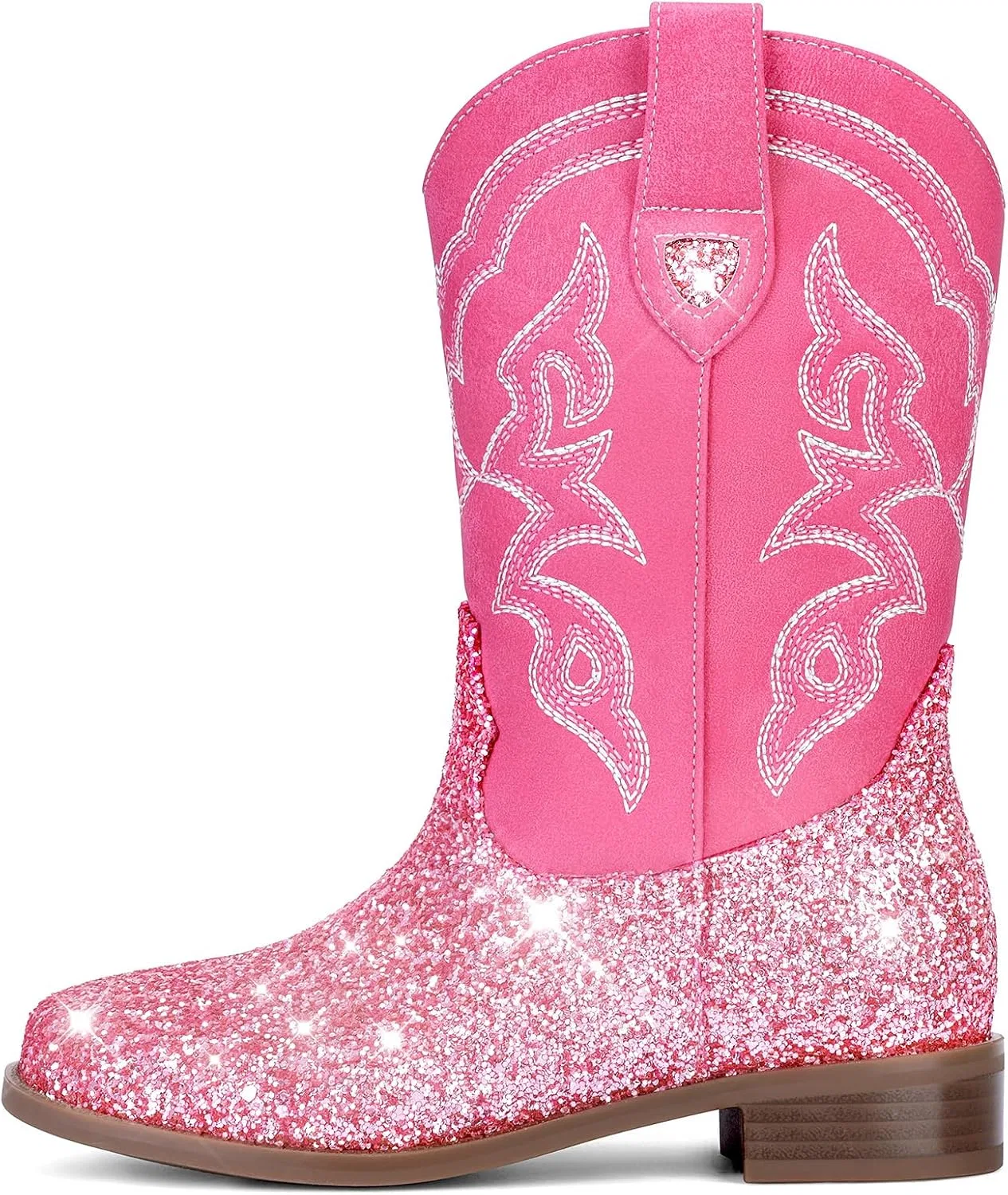 Детские сапоги-казаки Choiran Cowboy Boots, Rose Pink — фото 4