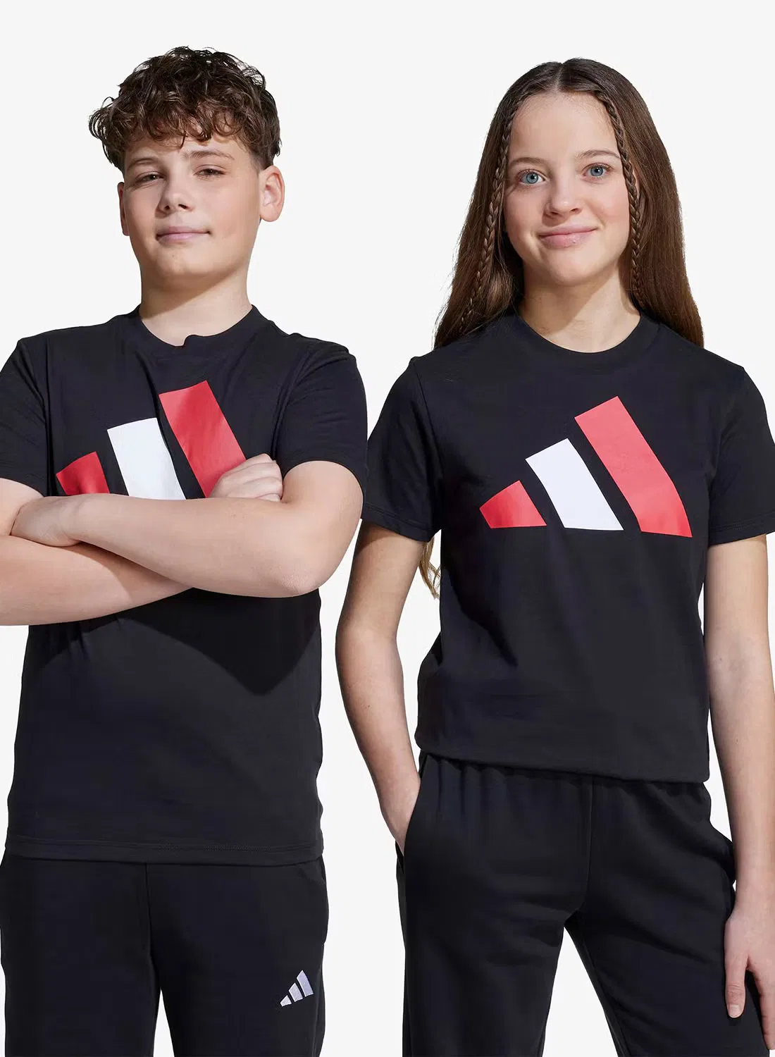 Футболка хлопковая Youth Essentials Adidas, черный