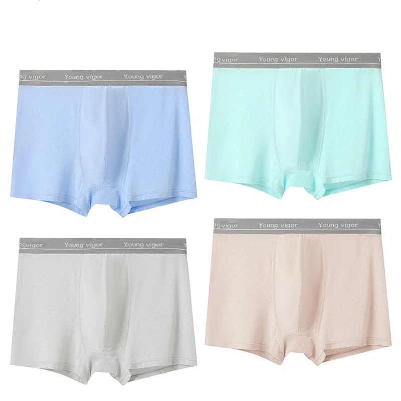 Детские трусы-боксеры 4 пары, Cool Ice Silk, JBBCN, Mixed Color Cool Ice Silk
