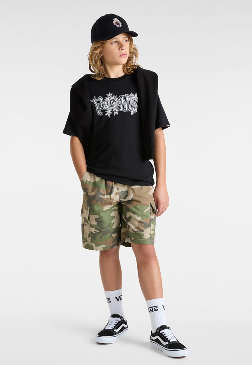 

Футболка с принтом JANGLED Vans, черный