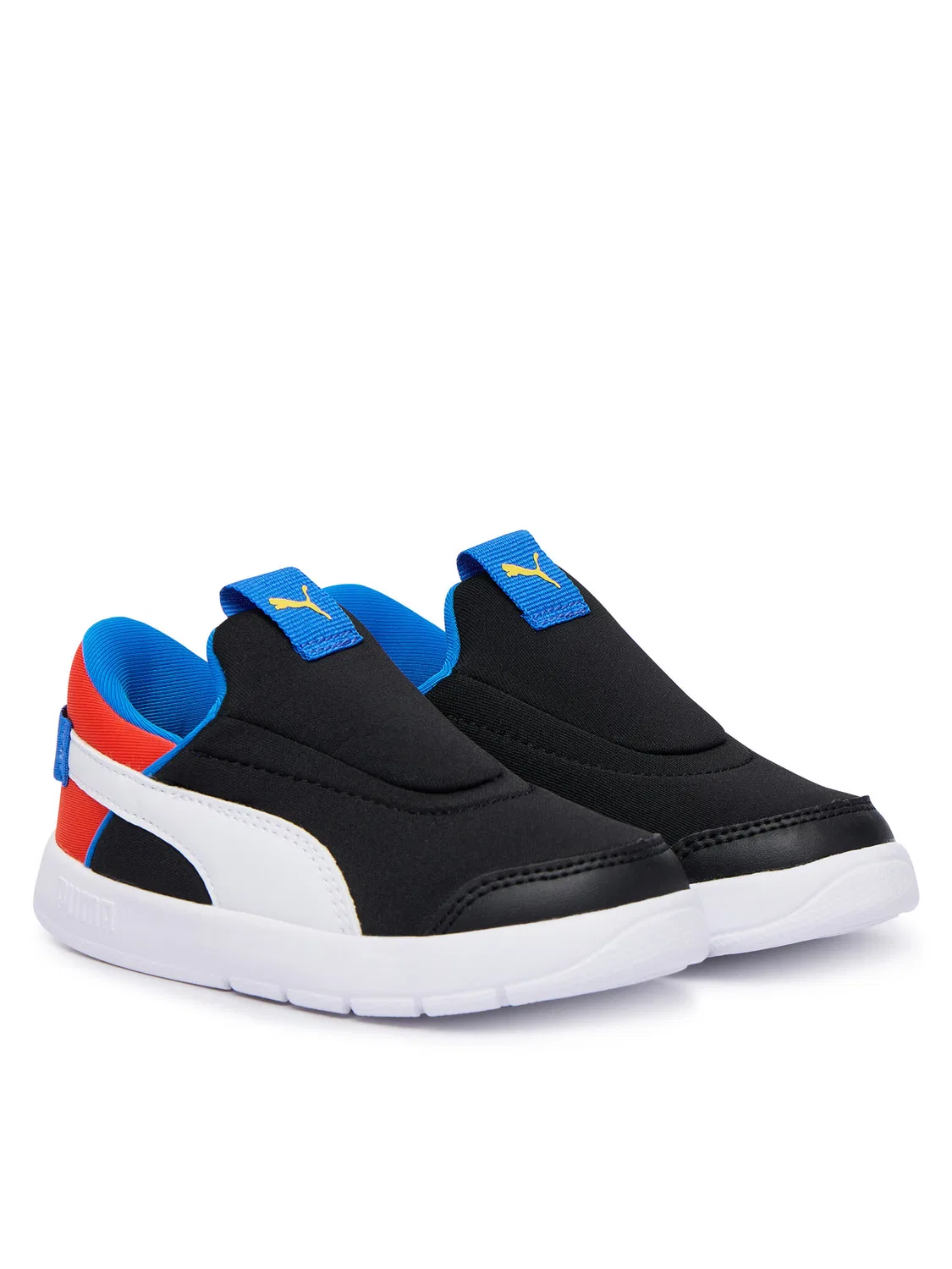 Кроссовки для мальчика Courtflex Sliptech Inf Puma, черный — фото 2