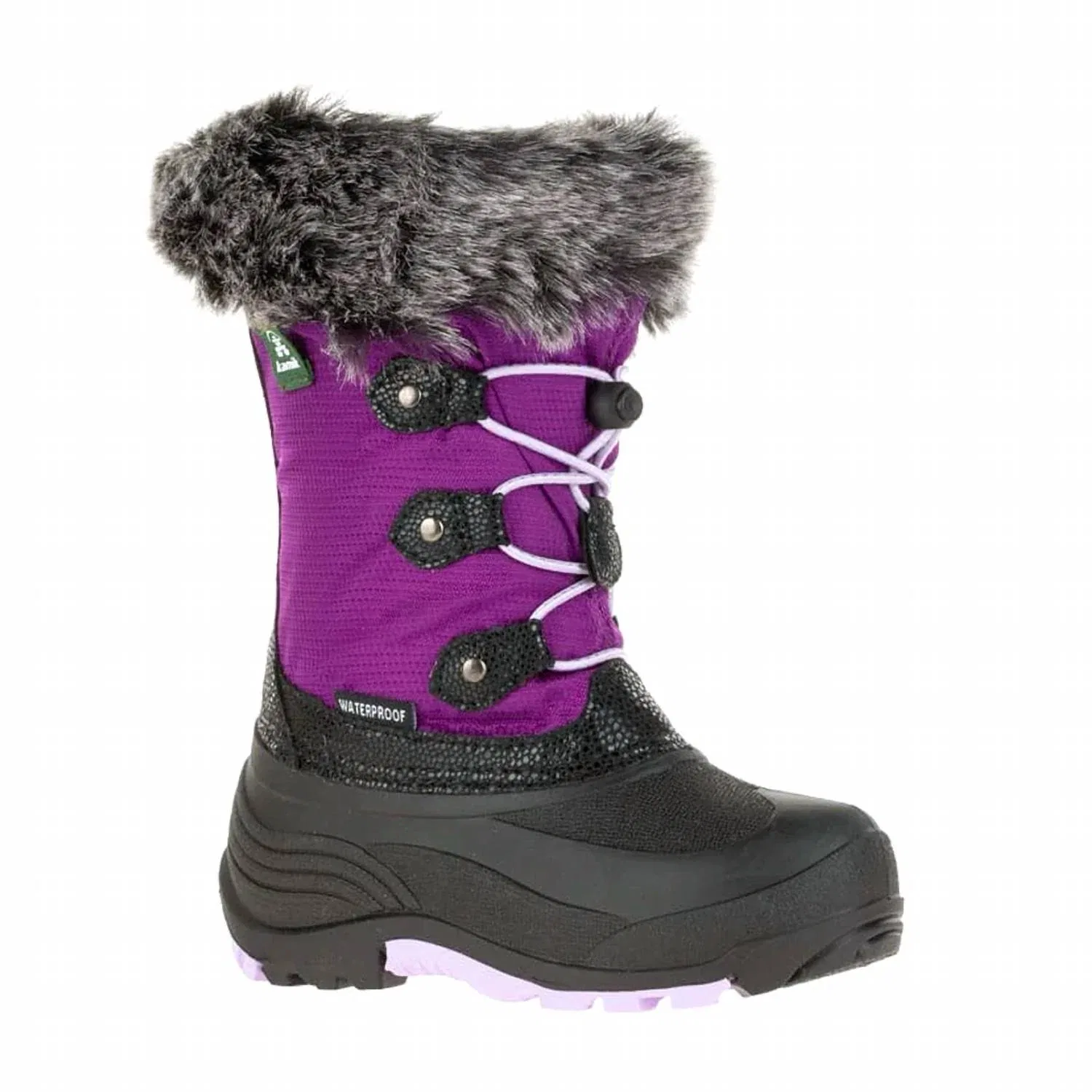 Детские зимние сапоги водонепроницаемые Powdery 2 Boot kamik, Grape — фото 3