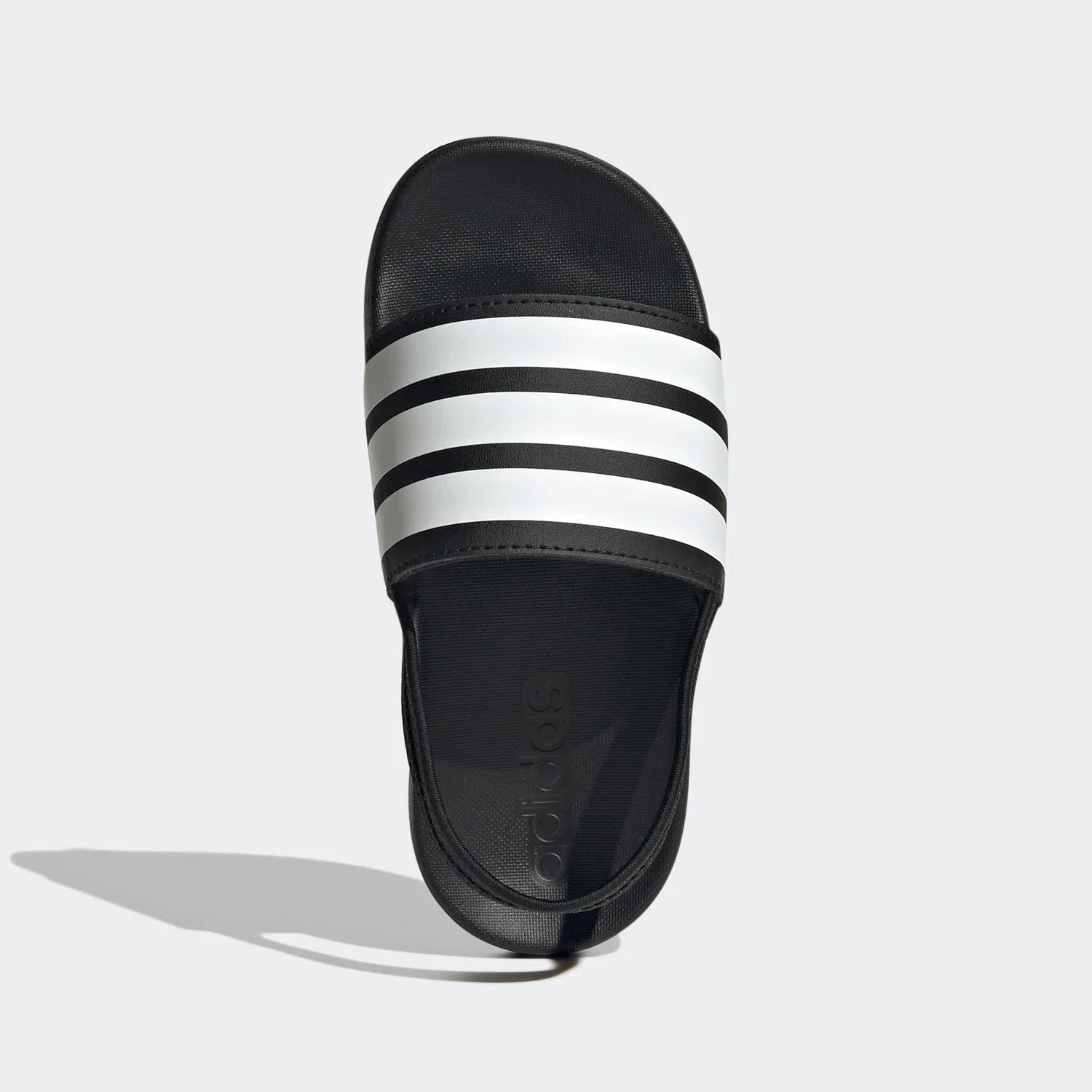 Детские шлепанцы с одним ремешком Adidas Sportswear, Core Black / Cloud White / Core Black — фото 4