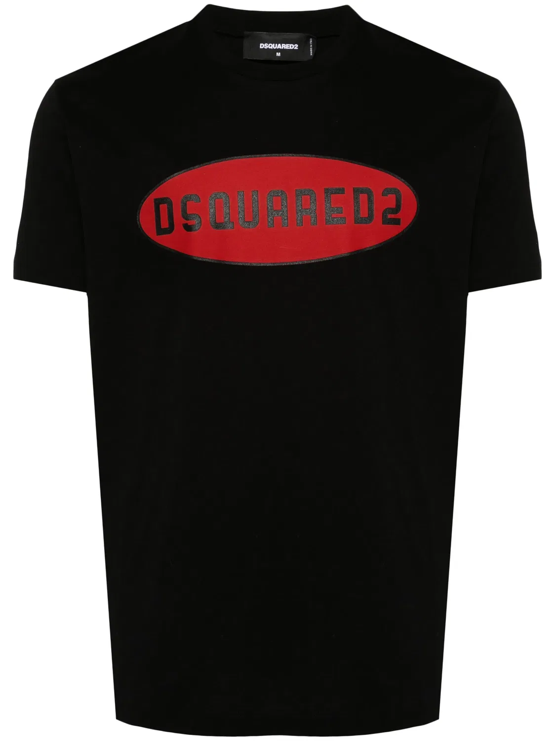 DSQUARED2 Футболка с логотипом в черном и красном