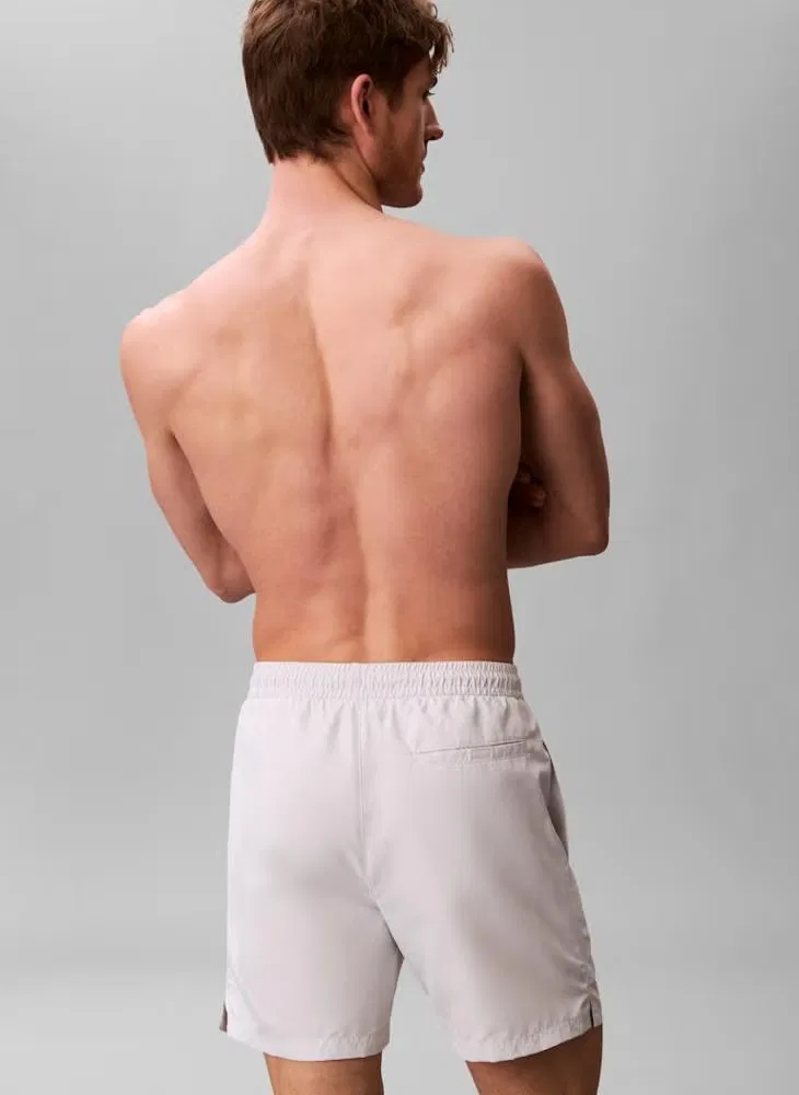 Шорты плавательные с эластичным поясом Calvin Klein, серебристый — фото 2