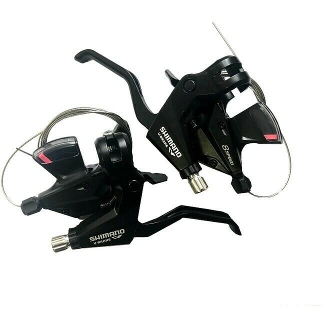 

Блок переключения и тормоза (для плоского руля) Shimano ST-M310-8R2, черный / черный / черный