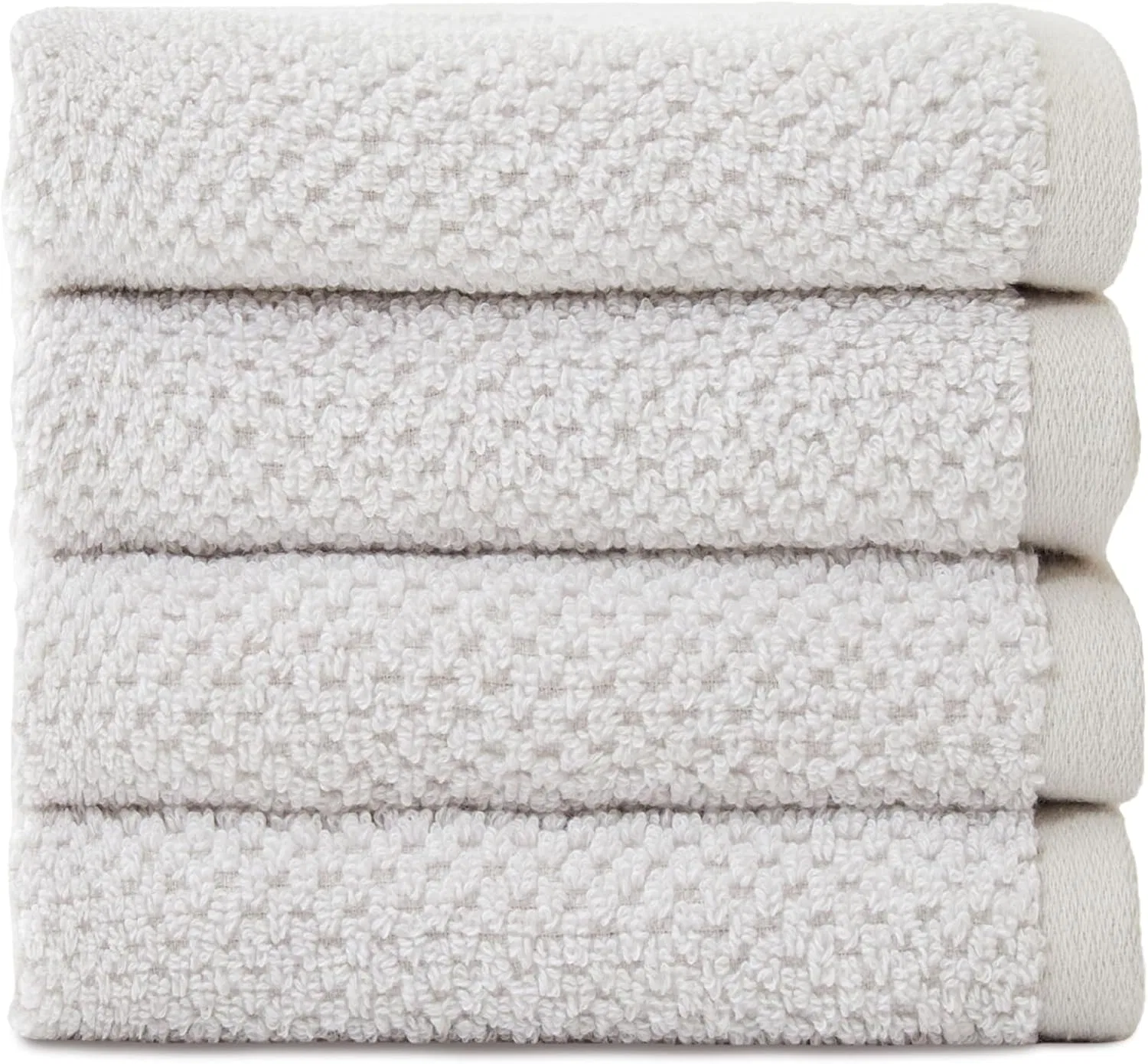Махровое полотенце Cozy Earth, 4 шт, 33x33 см, Mottled Light Grey