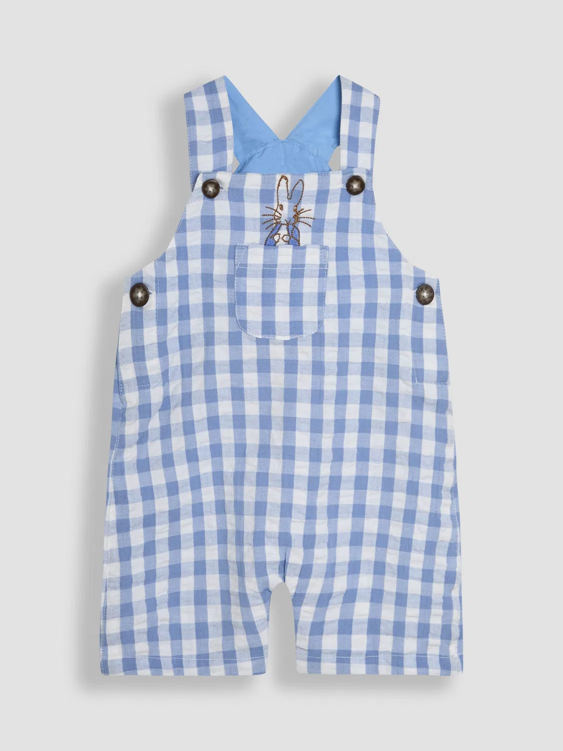 Комбинезон с боди и панамой Peter Rabbit Jojo Maman Bébé, голубой — фото 2