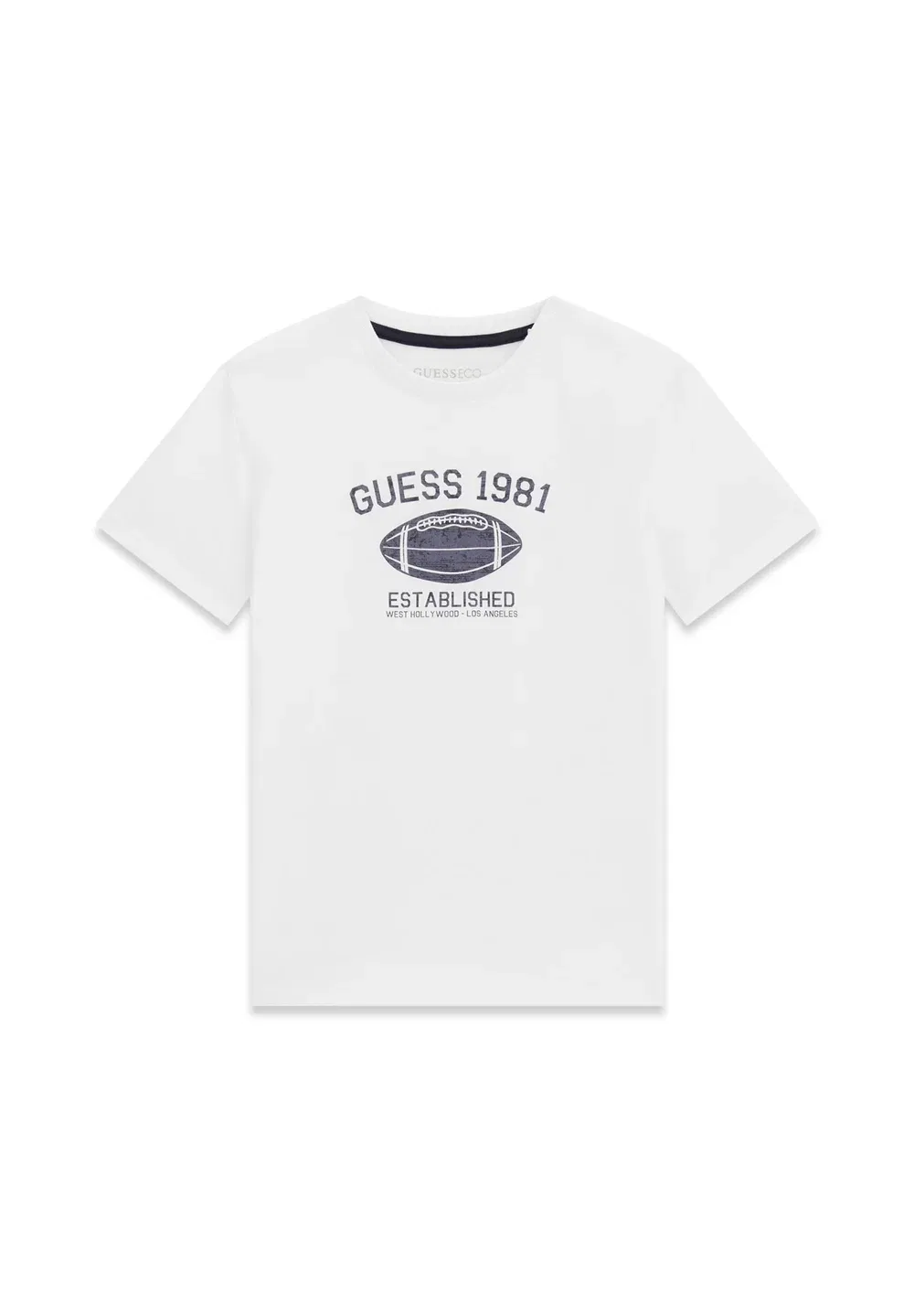 Футболка с логотипом Ss, унисекс - футболка с принтом Guess, Pure White