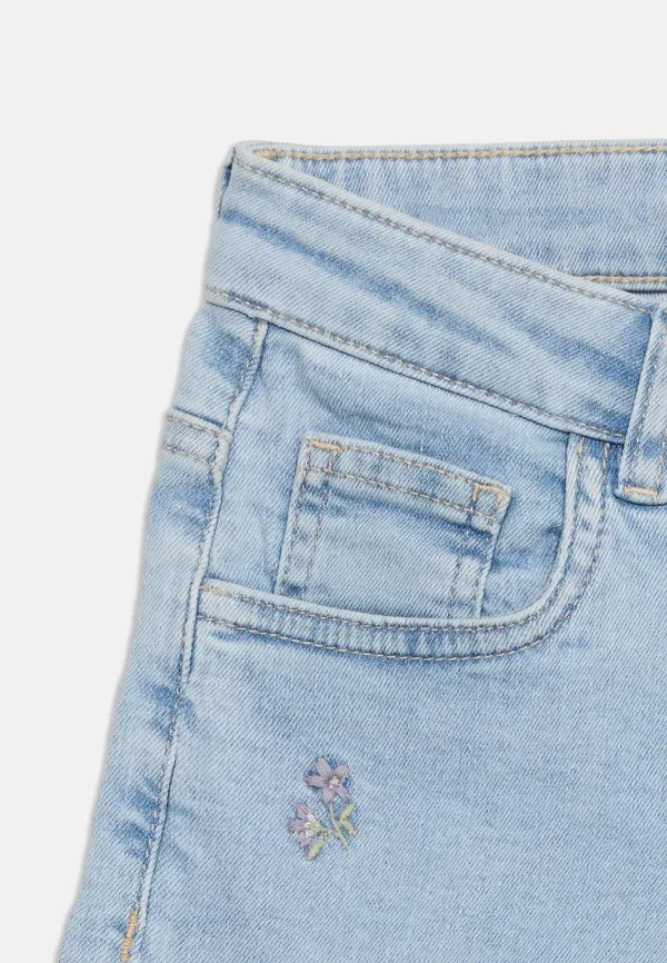 Джинсы хлопок Name It Wide leg - relaxed fit jeans, Light Blue Denim, светло-голубой — фото 4