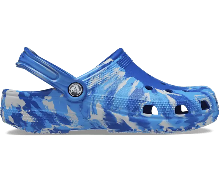 

Классические мраморные сабо Crocs мужские, цвет Blue Bolt / Multi