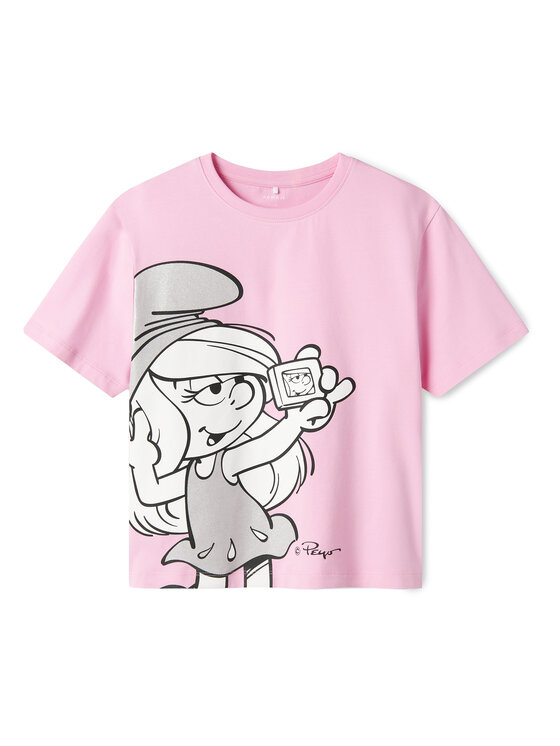 

Футболка обычного кроя Fleur Smurfs 13241788 Name It, розовый