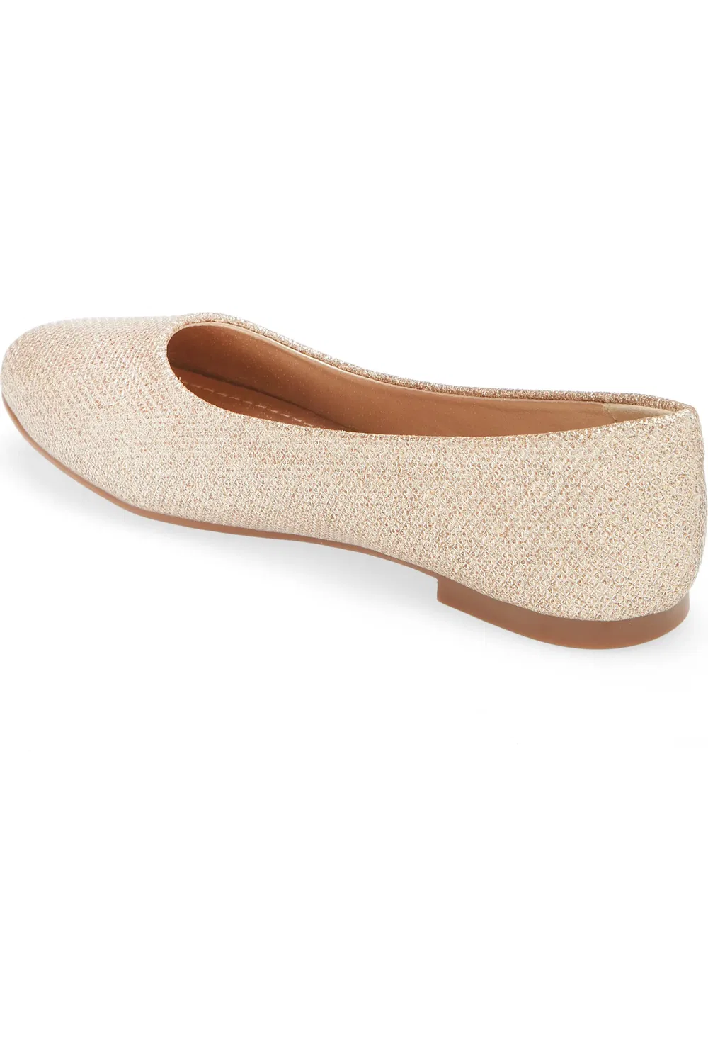 Детские балетки из велюровой кожи DREAM PAIRS, Gold/Glitter — фото 2