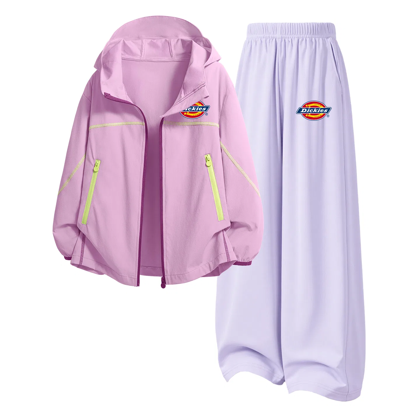Детский спортивный комплект с принтом Dickies, Silicone Logo K White Gray+Logo K Dream Purple — фото 3