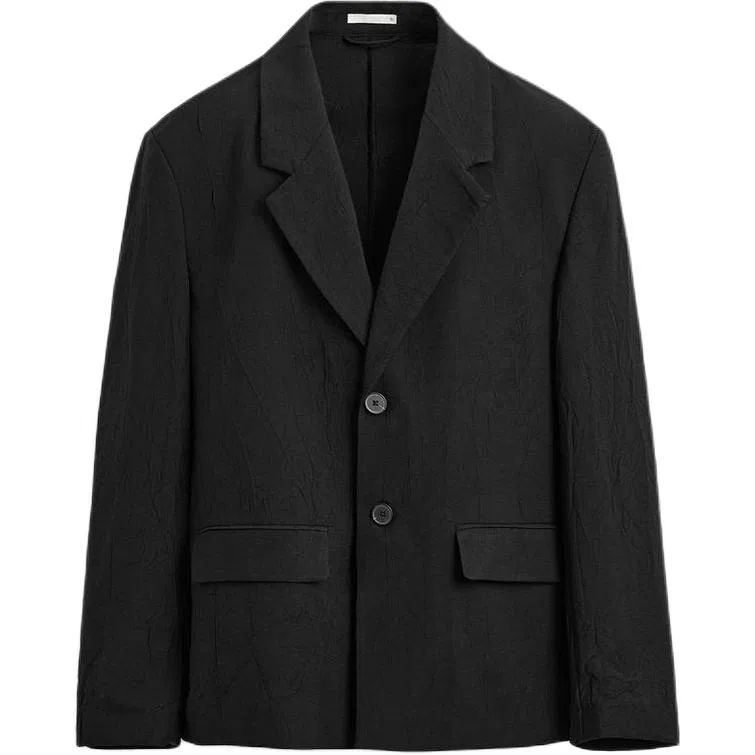 Мужской деловой костюм с умеренным воротником Black ZARA, Черный