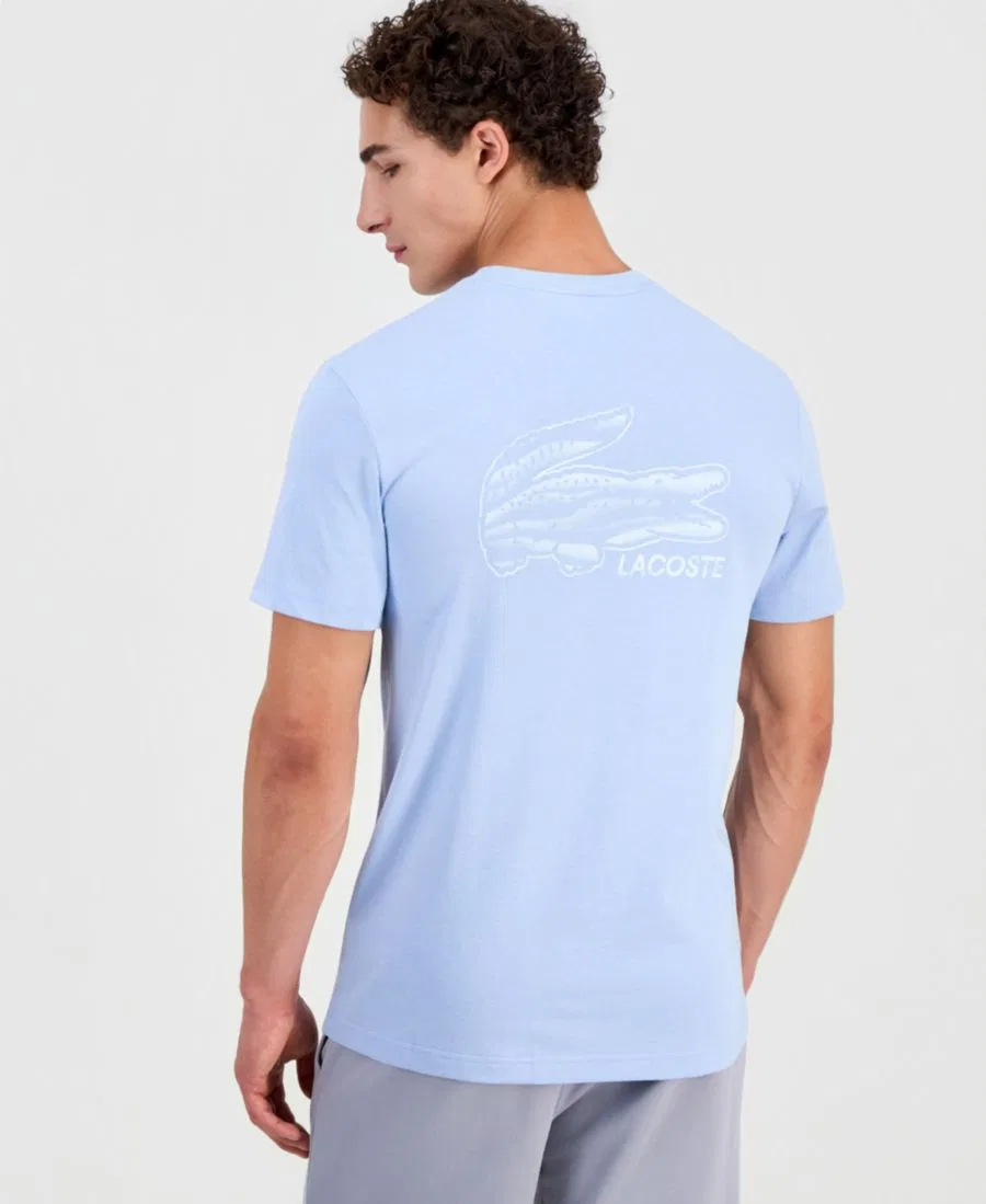 Футболка с принтом и коротким рукавом Lacoste, Chambray