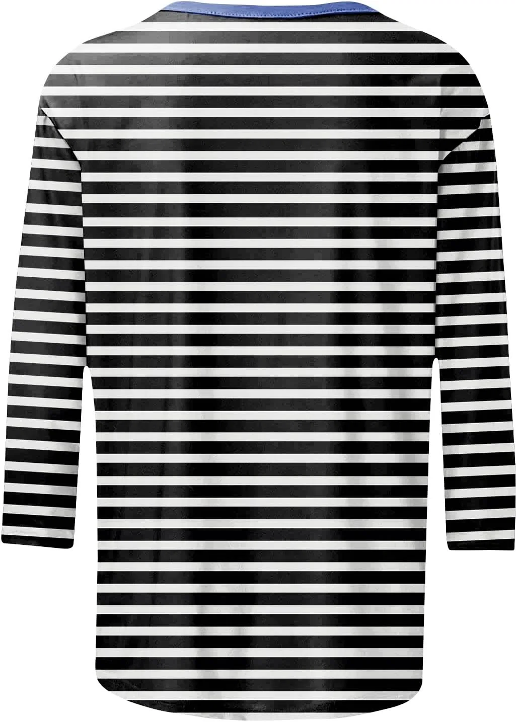 Женская туника с рукавом 3/4, Basic Style, Black — фото 3