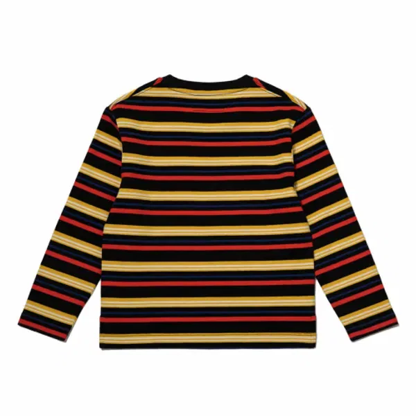 Футболка с длинным рукавом Rainbow Stripe, Kodak Kids, черная — фото 3