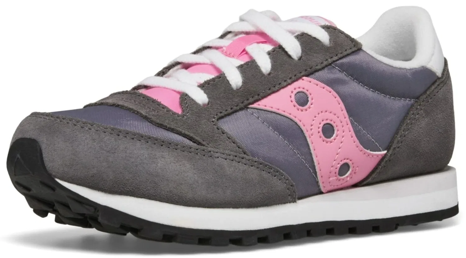 Детские кроссовки для девочек на шнуровке Jazz Original Saucony, Grey Pink