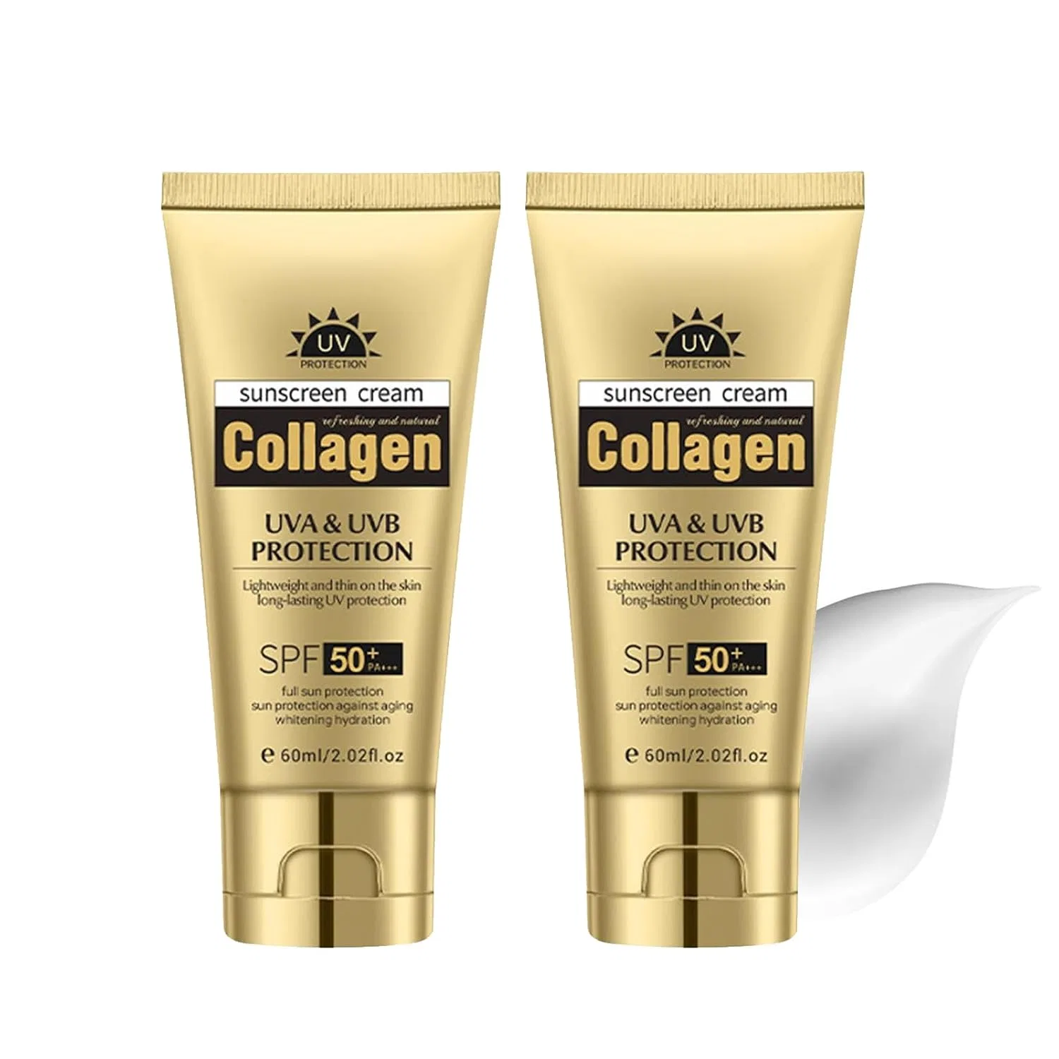 Солнцезащитный крем для лица, SPF 50, Notgurli, 60 мл, 2PC