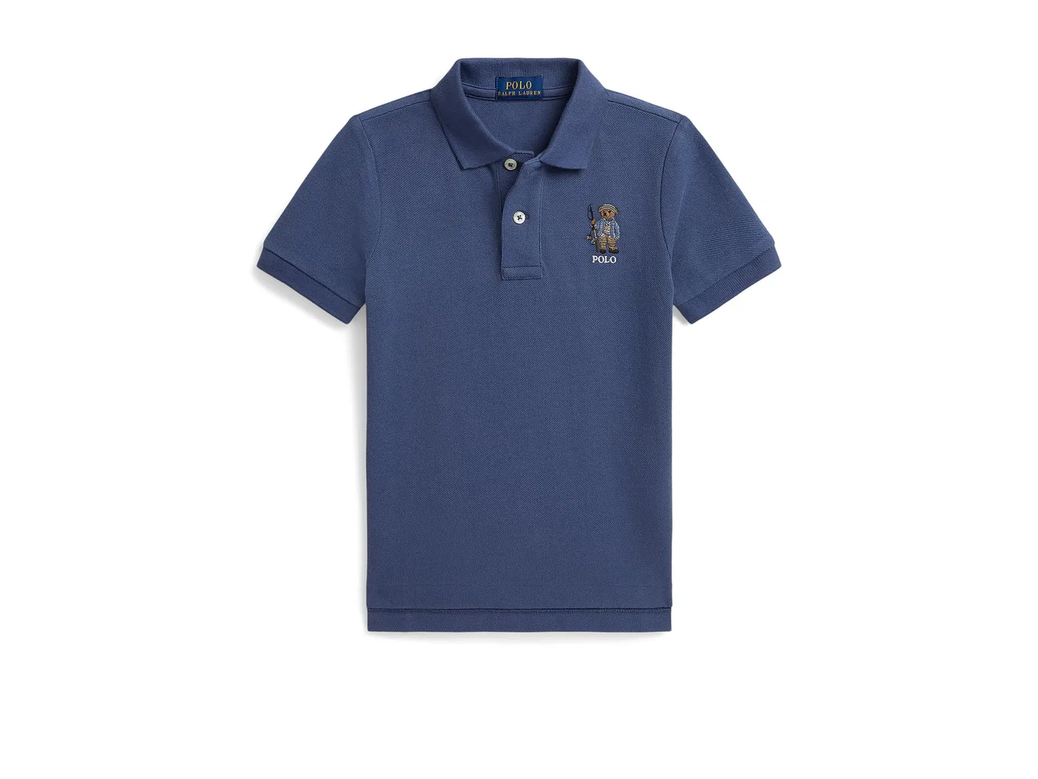Поло Polo Bear из хлопковой сетки (для малышей/детей младшего возраста) Polo Ralph Lauren Kids, Old Royal