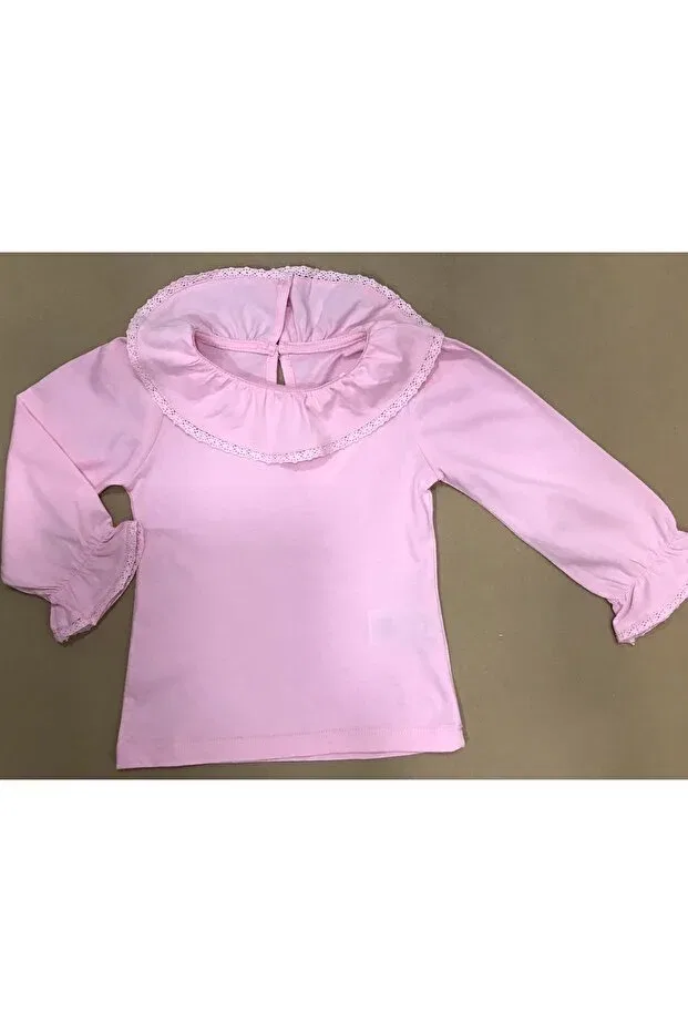 Детская футболка для девочек с длинным рукавом Çikoby, Pink — фото 4