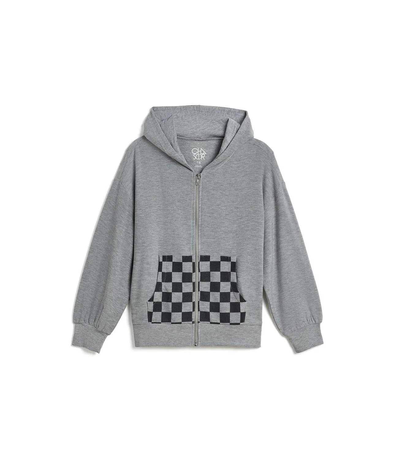 Уютная вязаная толстовка на молнии Paxton (для детей постарше) Chaser Kids, Heather Grey