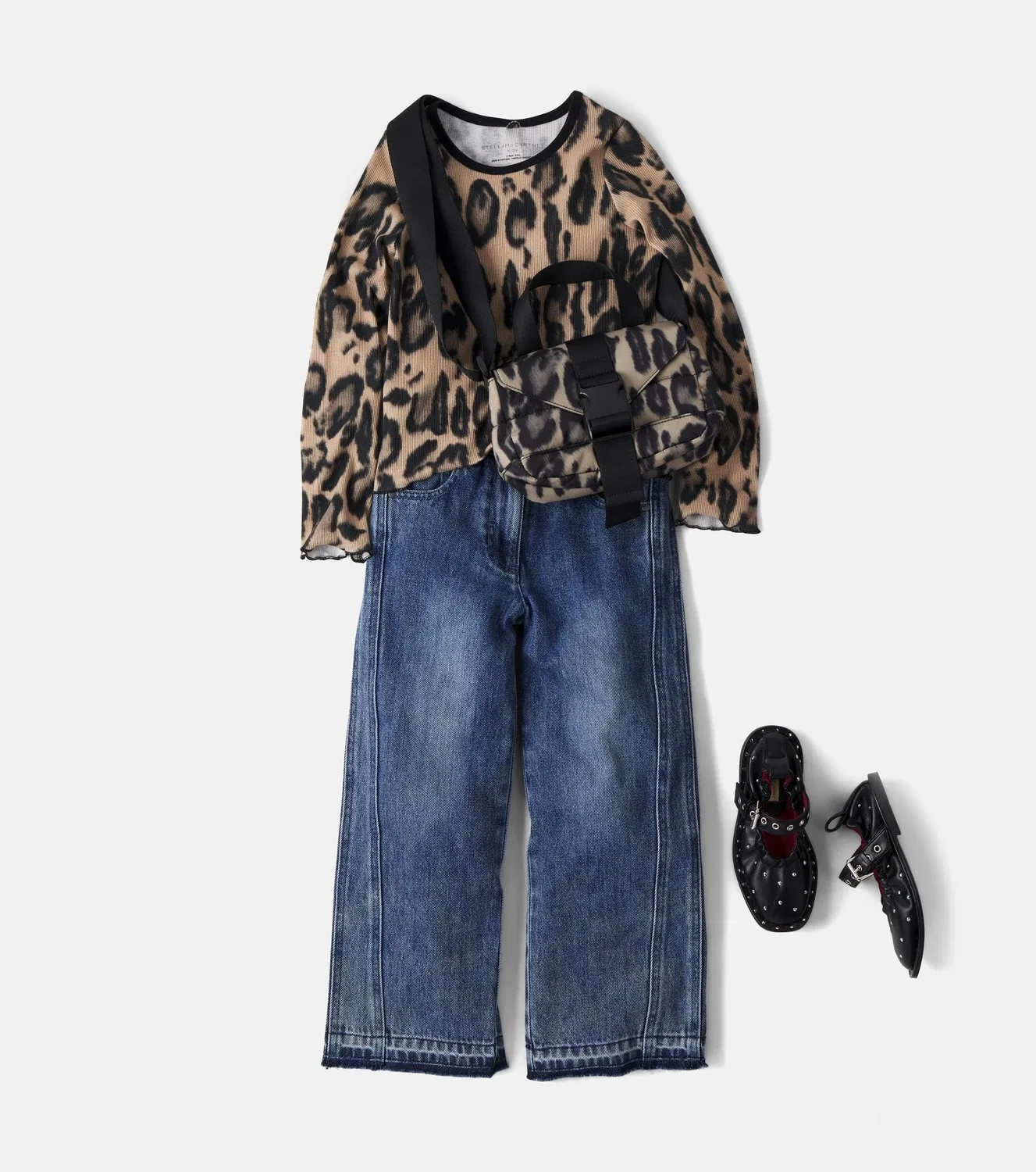 Прямые джинсы Stella Mccartney Kids, синий — фото 2